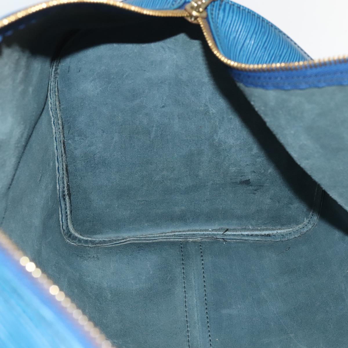 LOUIS VUITTON Epi Keepall 50 Boston Bag Blue M42965 LV 105218