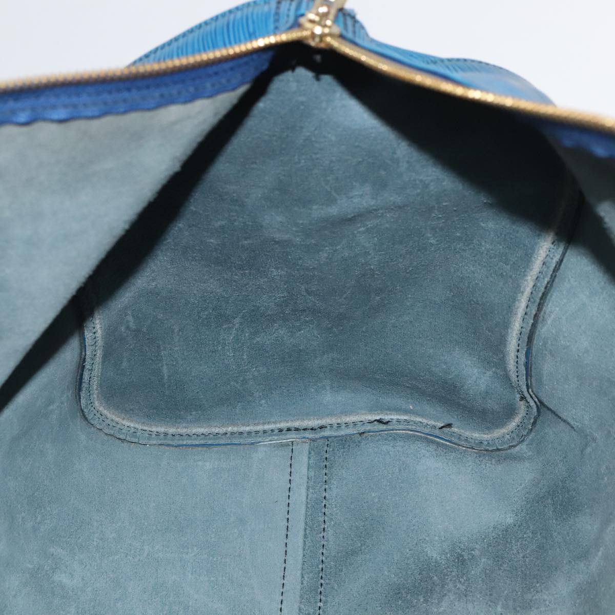 LOUIS VUITTON Epi Keepall 50 Boston Bag Blue M42965 LV 105218
