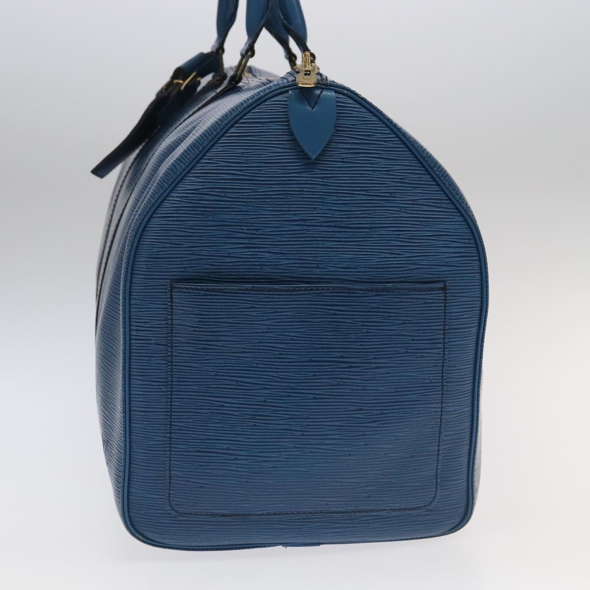 LOUIS VUITTON Epi Keepall 50 Boston Bag Blue M42965 LV 105218