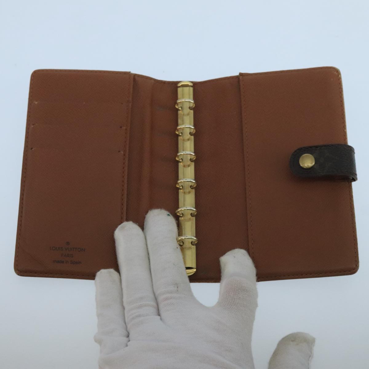 LOUIS VUITTON Monogram Agenda PM Day Planner Cover R20005 LV 105330