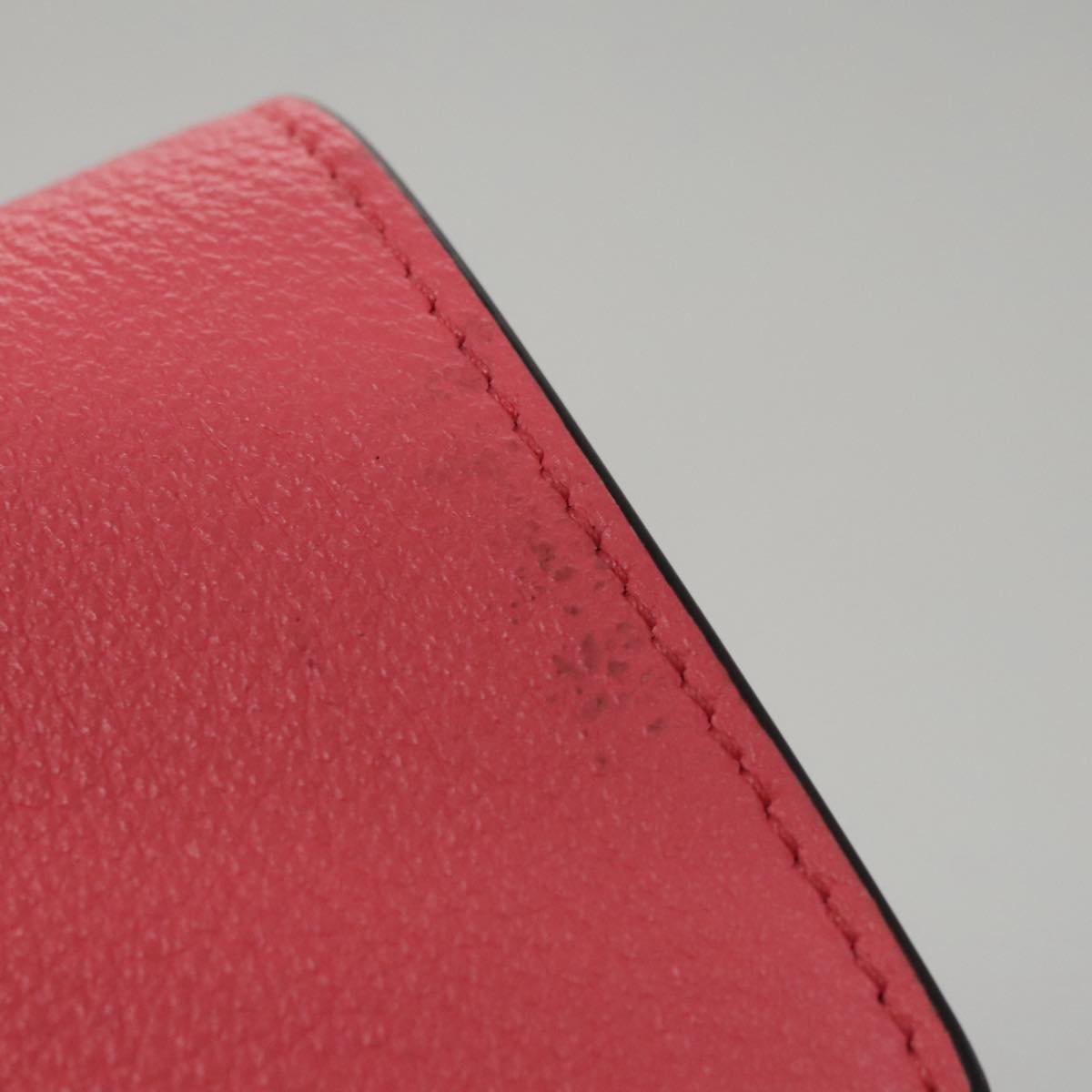 FENDI Peek A Boo Long Wallet Leather Pink 8M0427 105907