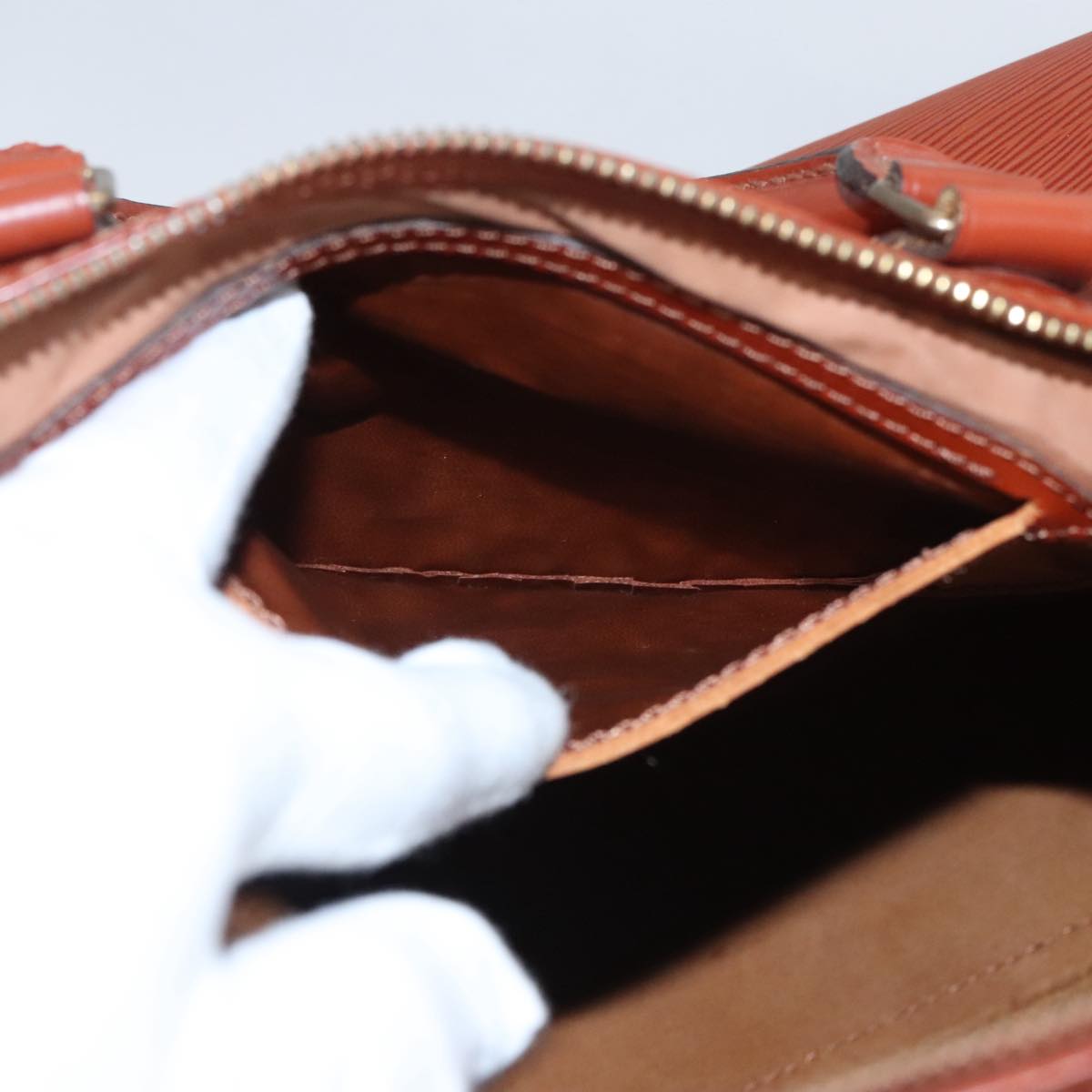 LOUIS VUITTON Epi Speedy 35 Hand Bag Kenya Brown M42993 LV 106001