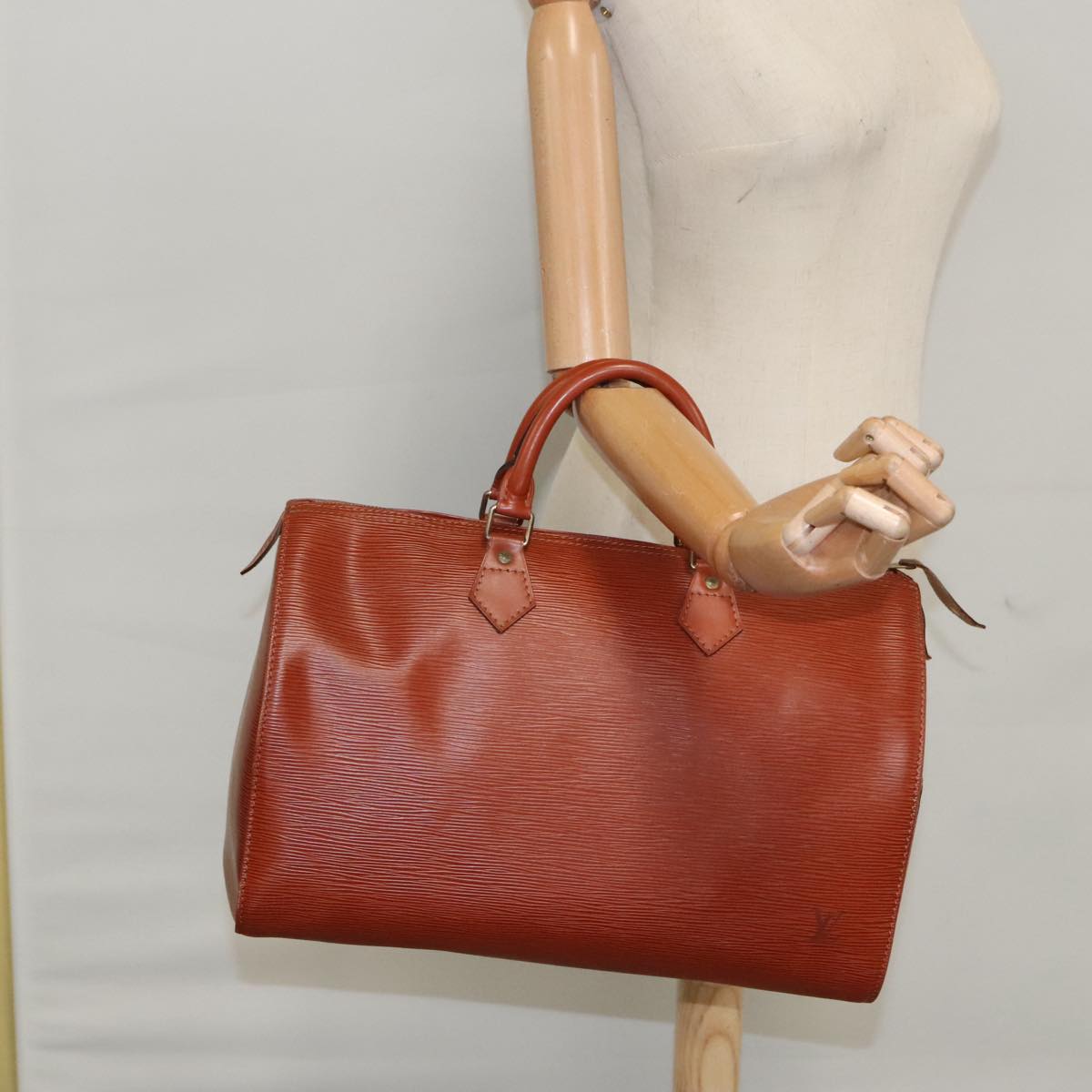 LOUIS VUITTON Epi Speedy 35 Hand Bag Kenya Brown M42993 LV 106001