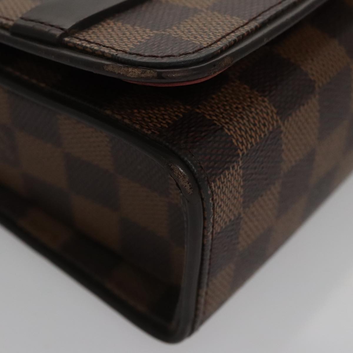 LOUIS VUITTON Damier Ebene Tribeca Carre Shoulder Bag N51161 LV 106009