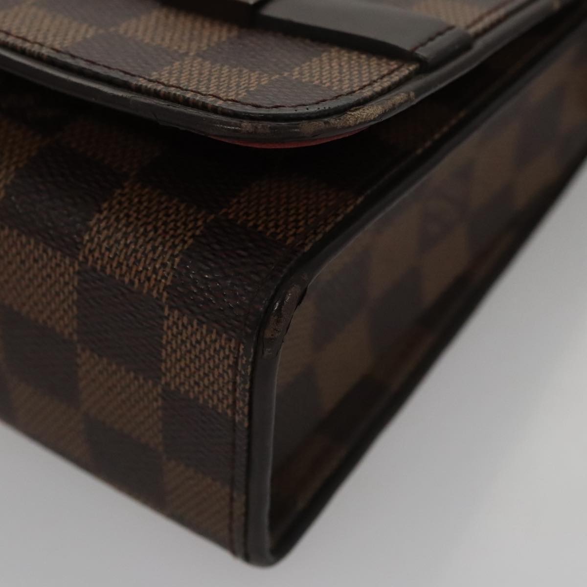 LOUIS VUITTON Damier Ebene Tribeca Carre Shoulder Bag N51161 LV 106009