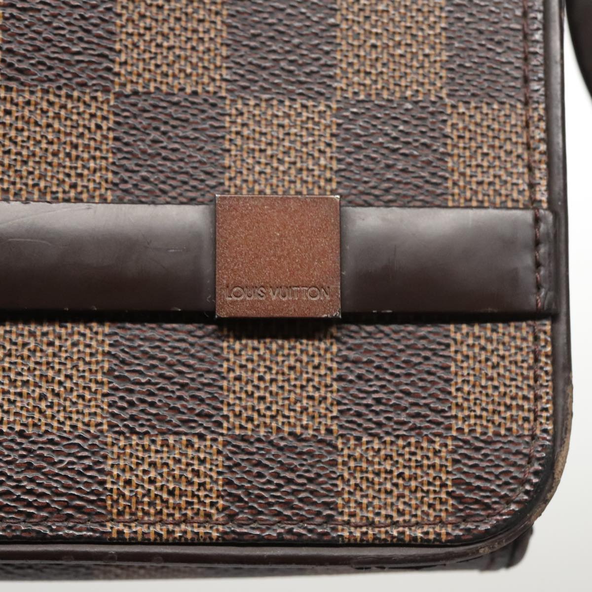 LOUIS VUITTON Damier Ebene Tribeca Carre Shoulder Bag N51161 LV 106009