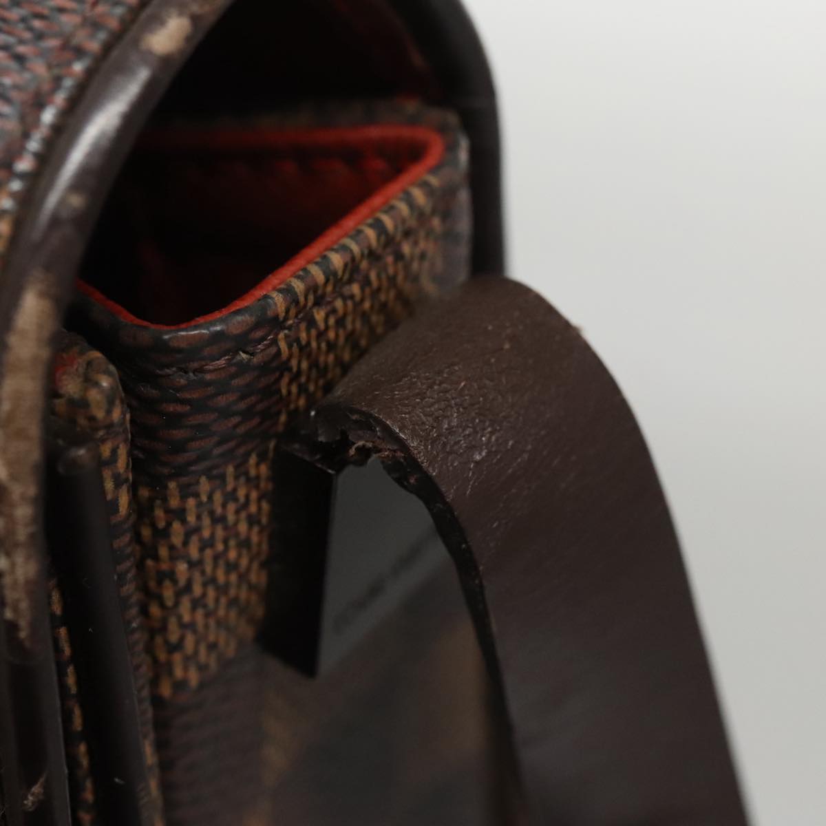 LOUIS VUITTON Damier Ebene Tribeca Carre Shoulder Bag N51161 LV 106009