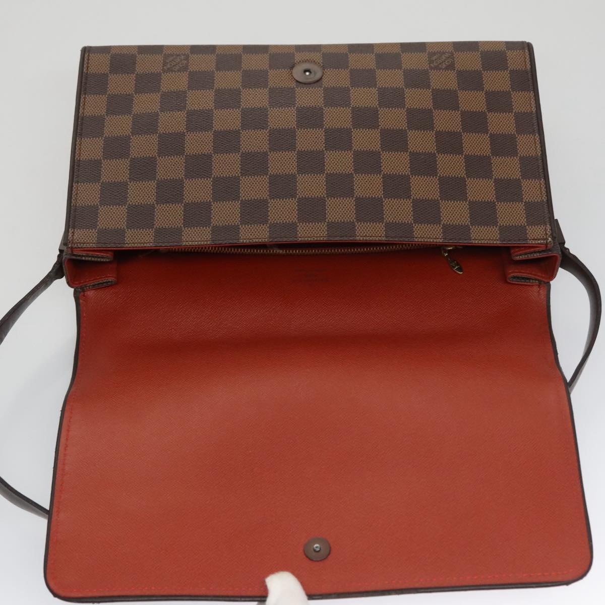 LOUIS VUITTON Damier Ebene Tribeca Carre Shoulder Bag N51161 LV 106009