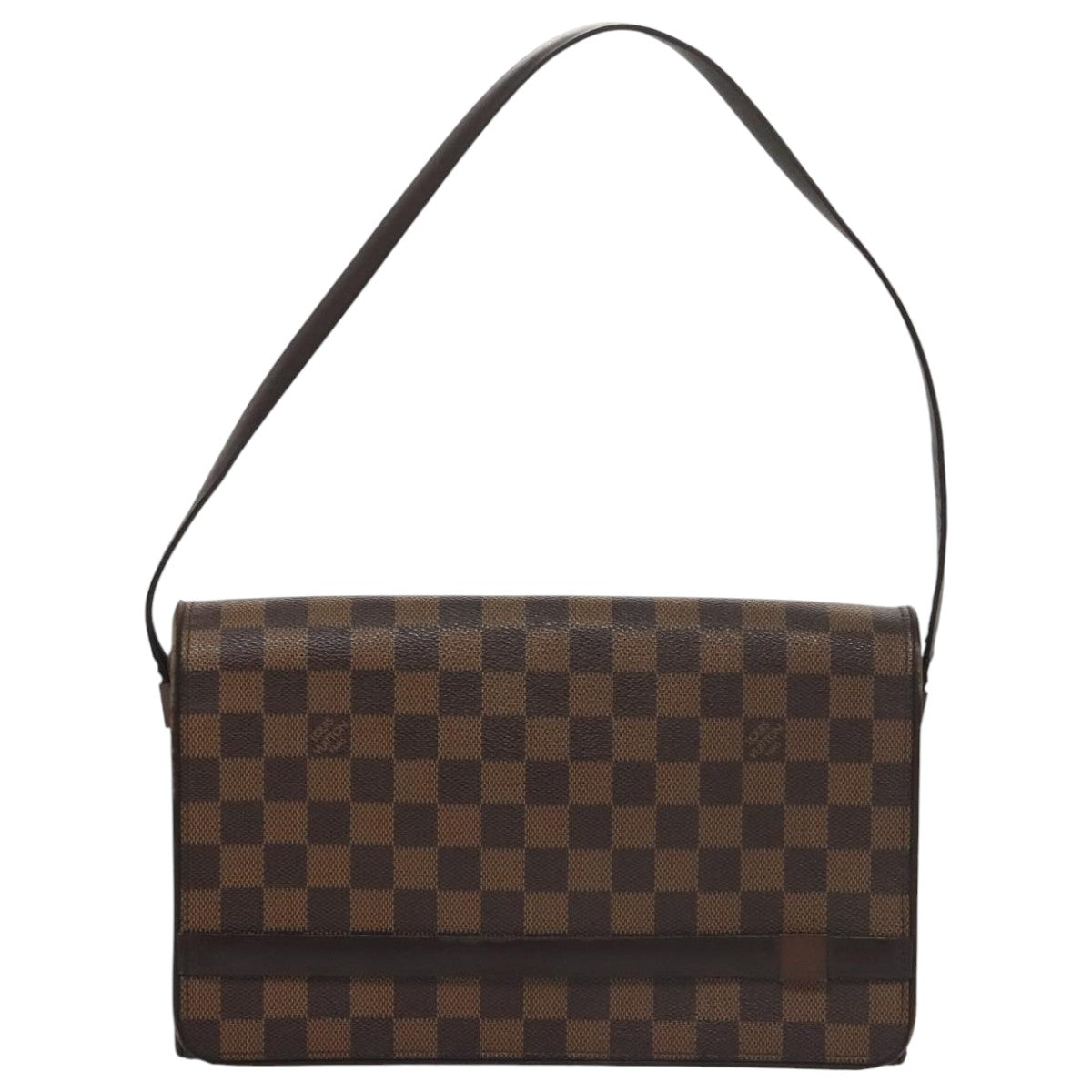 LOUIS VUITTON Damier Ebene Tribeca Carre Shoulder Bag N51161 LV 106009