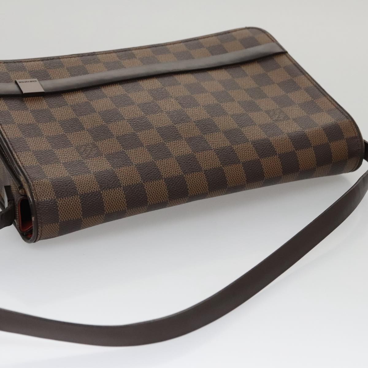 LOUIS VUITTON Damier Ebene Tribeca Carre Shoulder Bag N51161 LV 106009
