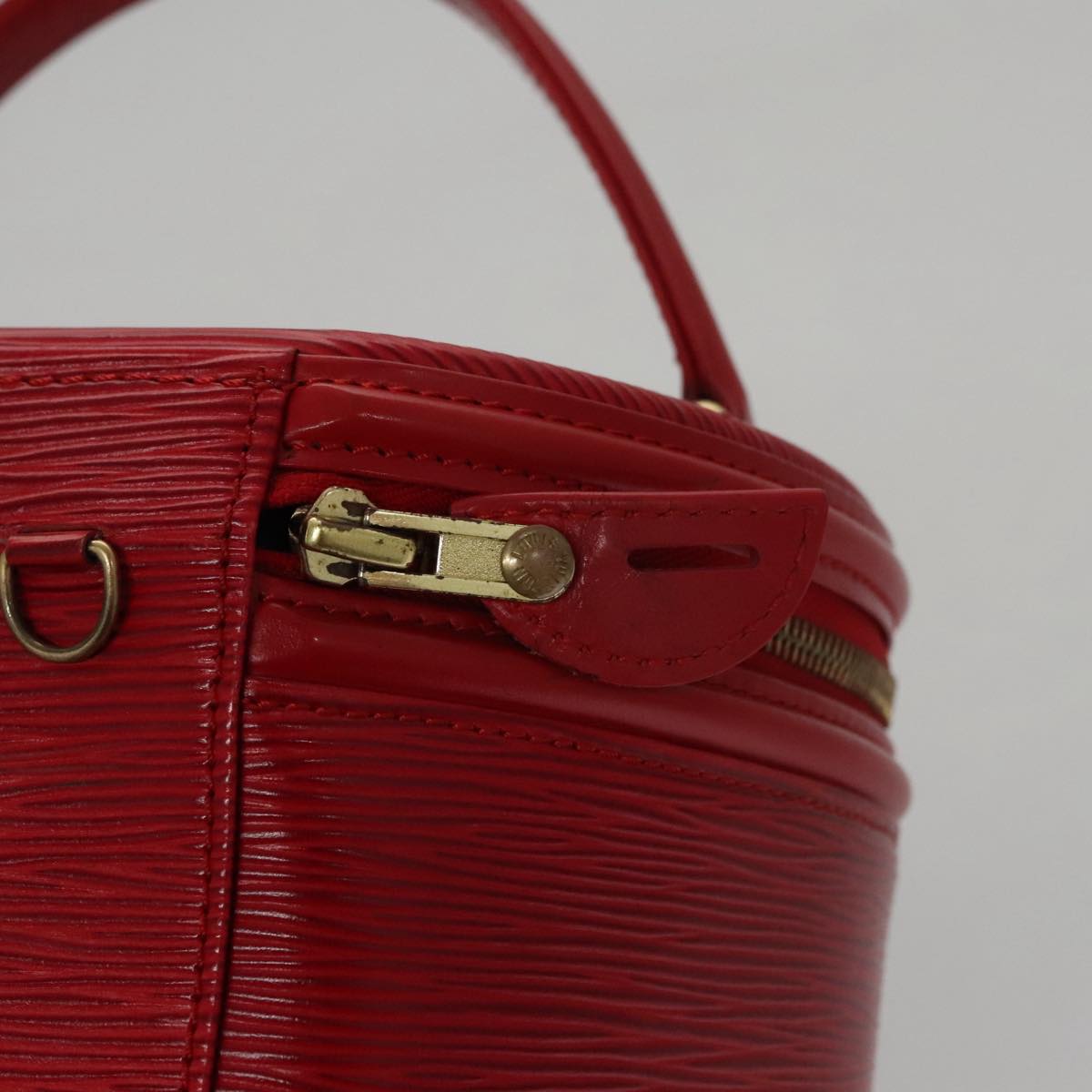 LOUIS VUITTON Epi Cannes Hand Bag Red M48037 LV 106028