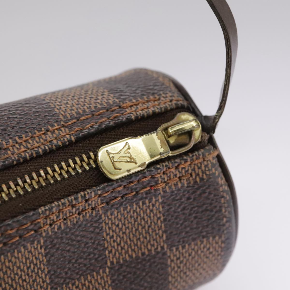 LOUIS VUITTON Damier Ebene Papillon Pouch LV 106117