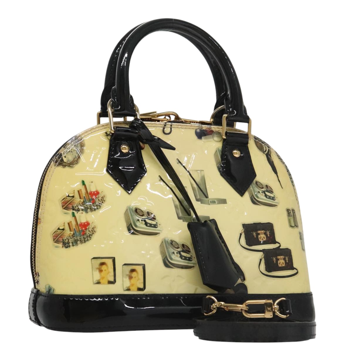 LOUIS VUITTON Vernis Nicolas Ghesquière Alma BB Hand Bag 2way M50419 106134