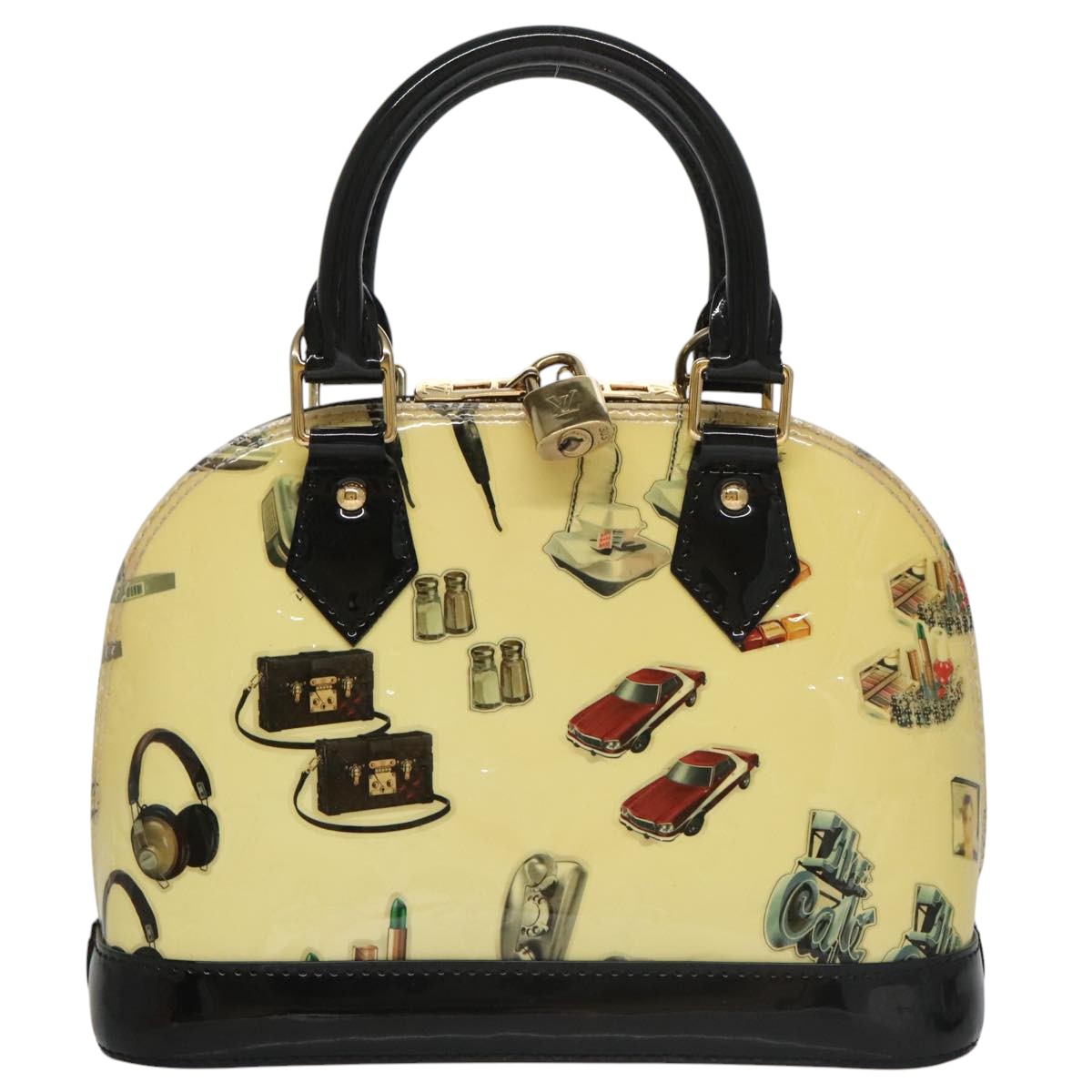 LOUIS VUITTON Vernis Nicolas Ghesquière Alma BB Hand Bag 2way M50419 106134