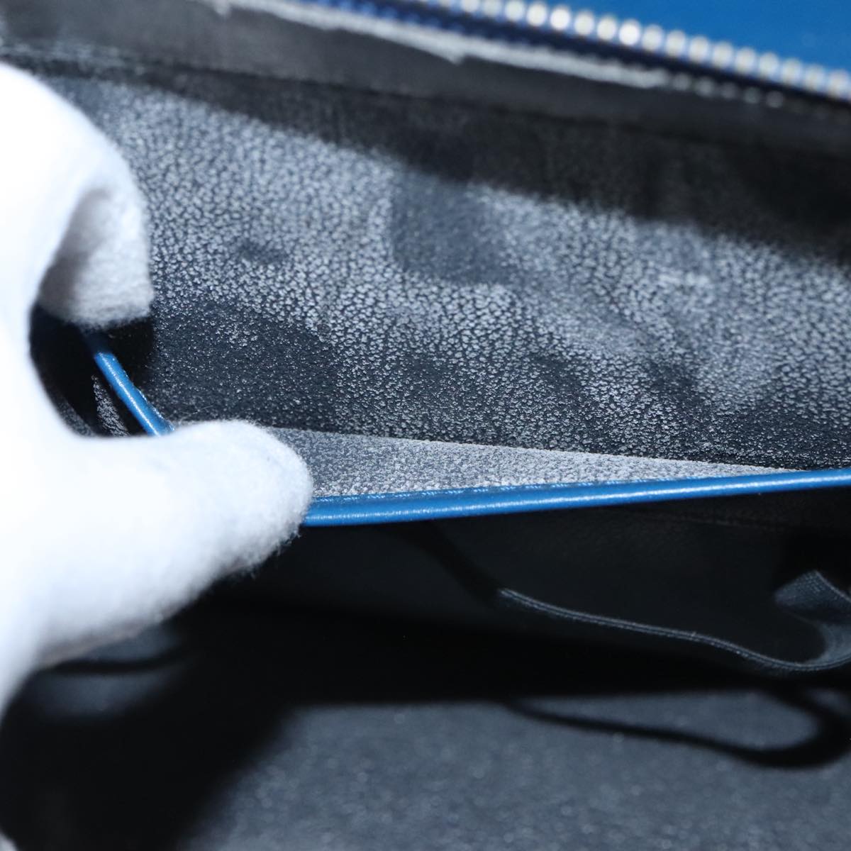 LOUIS VUITTON Epi Riviera Hand Bag Blue M48185 LV 106146