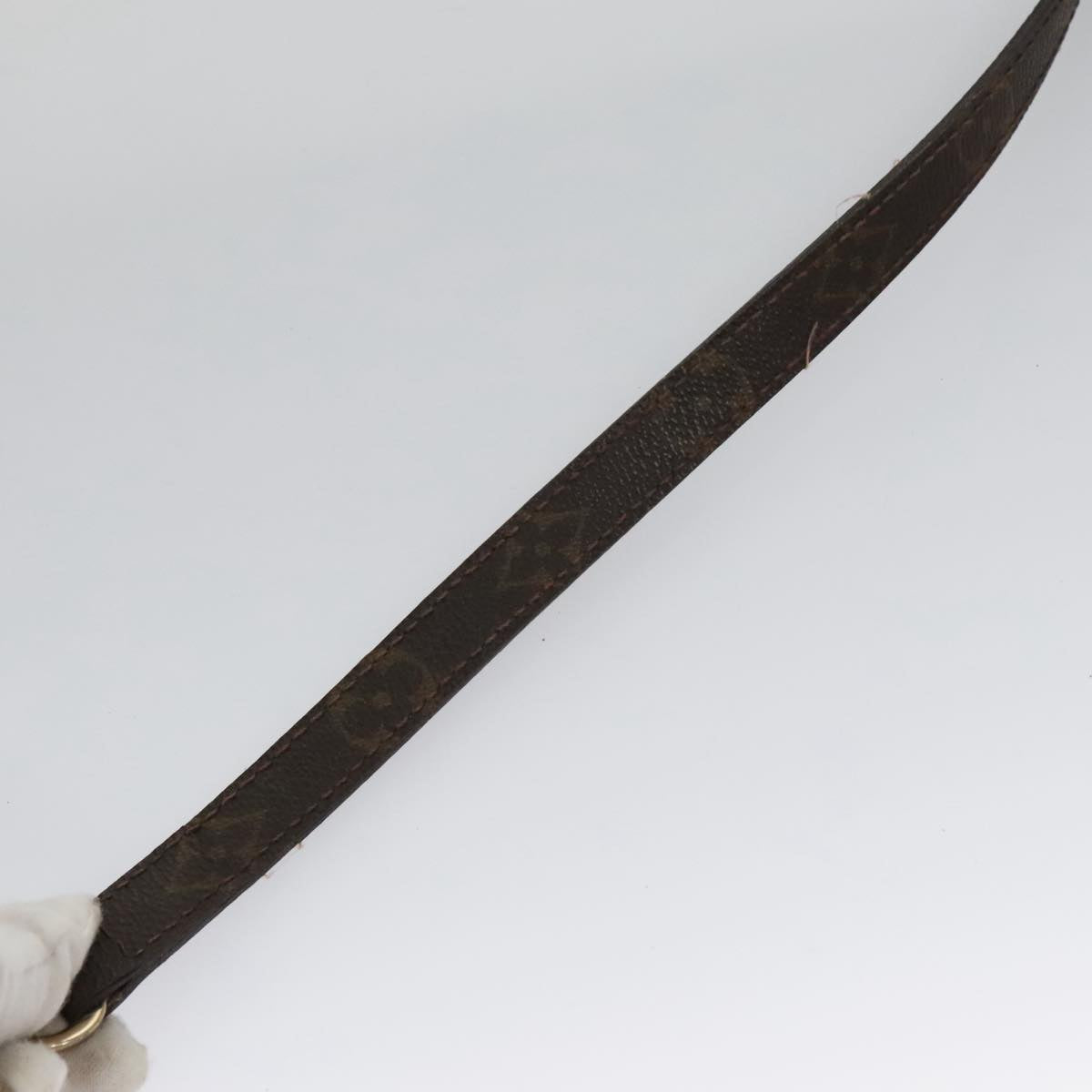 LOUIS VUITTON Monogram Less Baxter MM Collier Baxter Dog Leash 2Set 106173