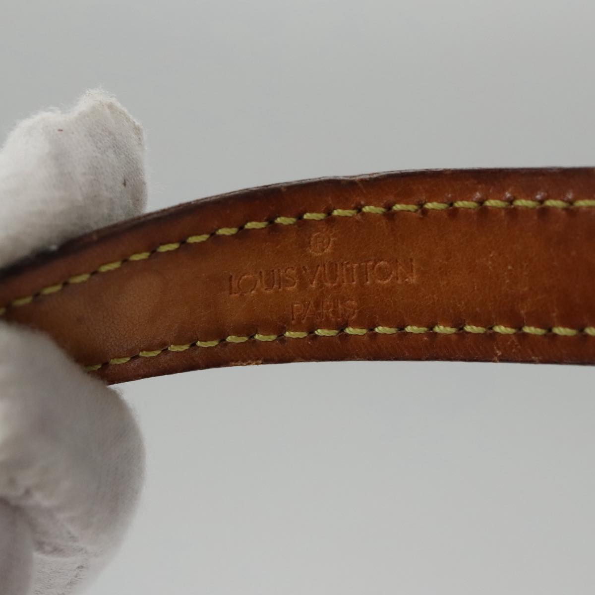 LOUIS VUITTON Monogram Less Baxter MM Collier Baxter Dog Leash 2Set 106173