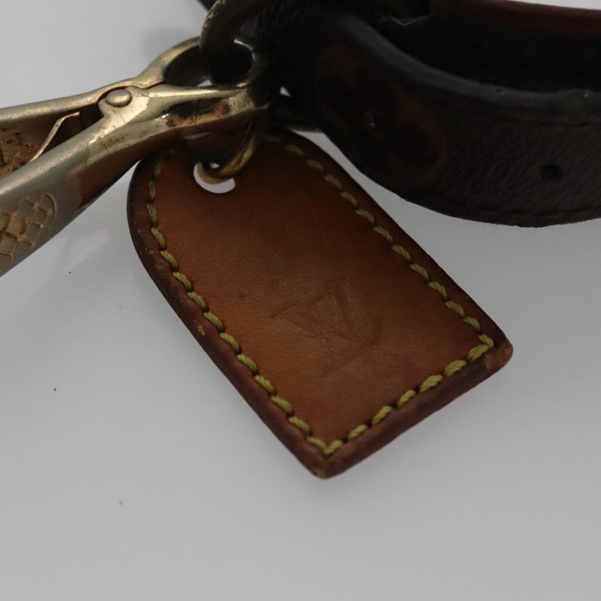 LOUIS VUITTON Monogram Less Baxter MM Collier Baxter Dog Leash 2Set 106173