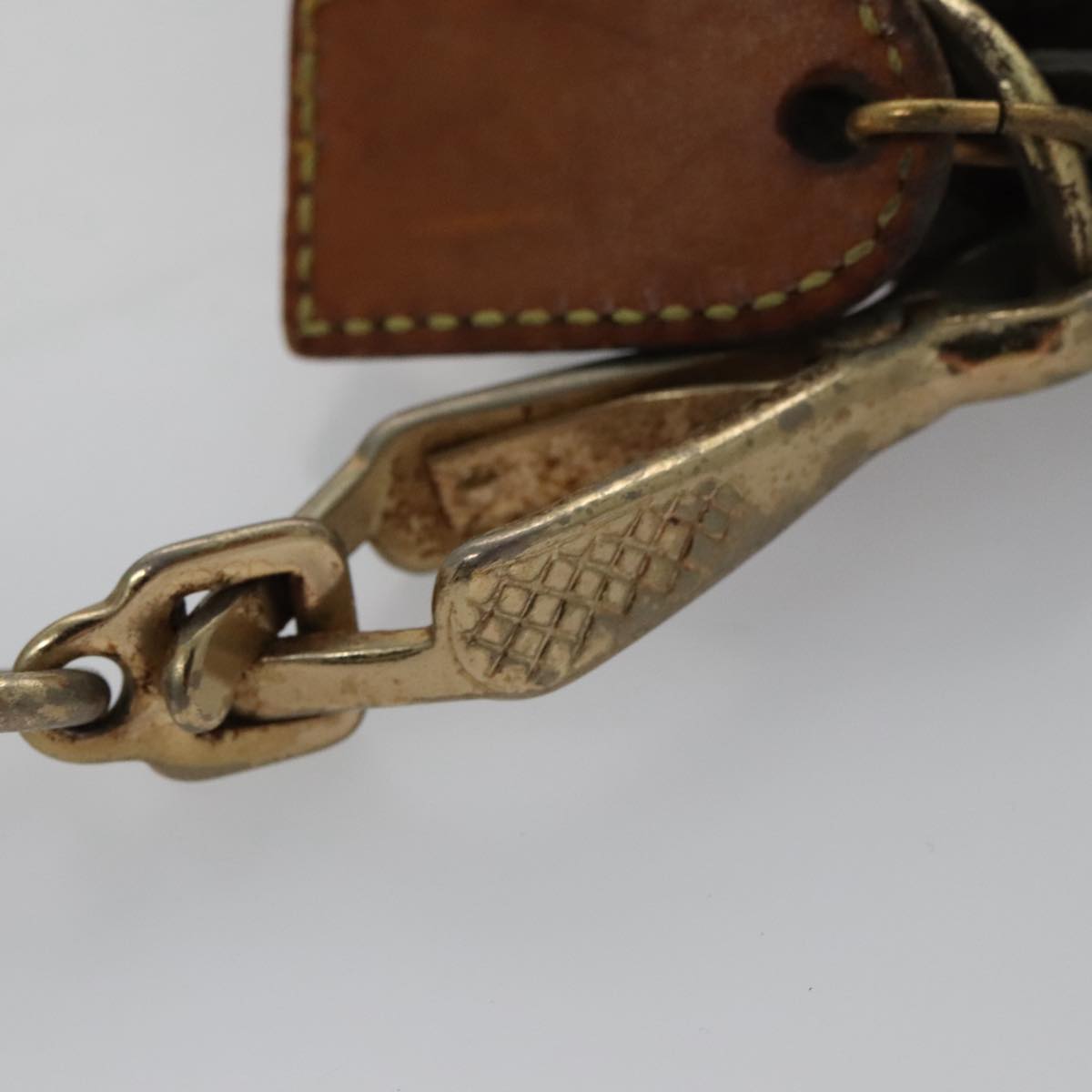 LOUIS VUITTON Monogram Less Baxter MM Collier Baxter Dog Leash 2Set 106173
