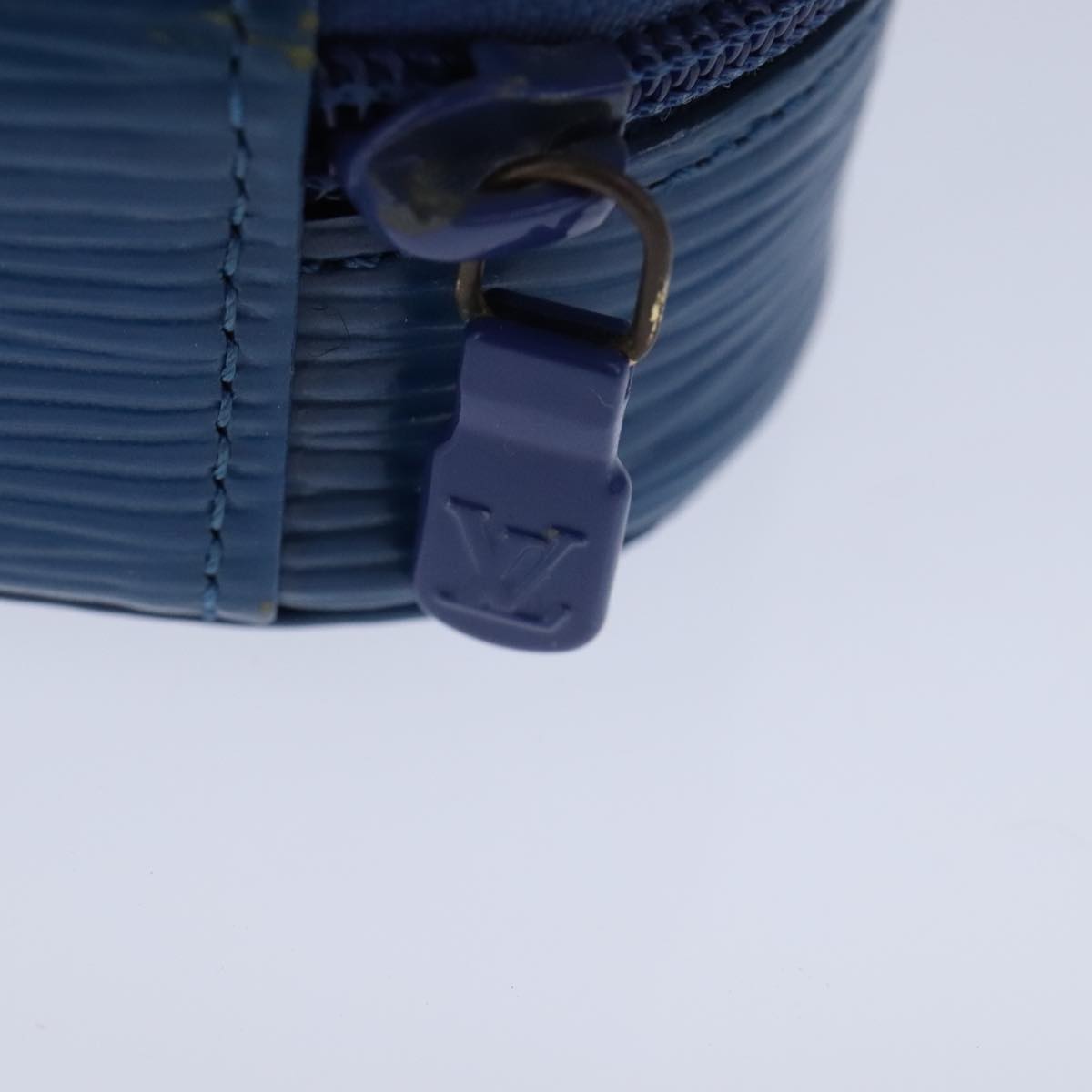 LOUIS VUITTON Epi Ecrin Bijoux 10 Jewelry Box Blue M48215 LV 106175