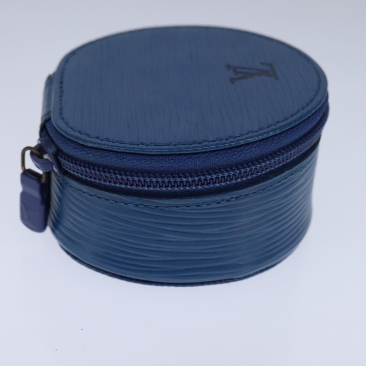 LOUIS VUITTON Epi Ecrin Bijoux 10 Jewelry Box Blue M48215 LV 106175
