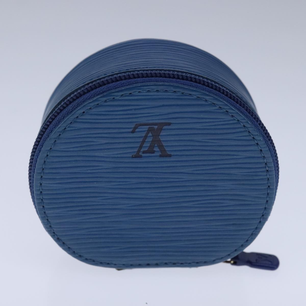 LOUIS VUITTON Epi Ecrin Bijoux 10 Jewelry Box Blue M48215 LV 106175