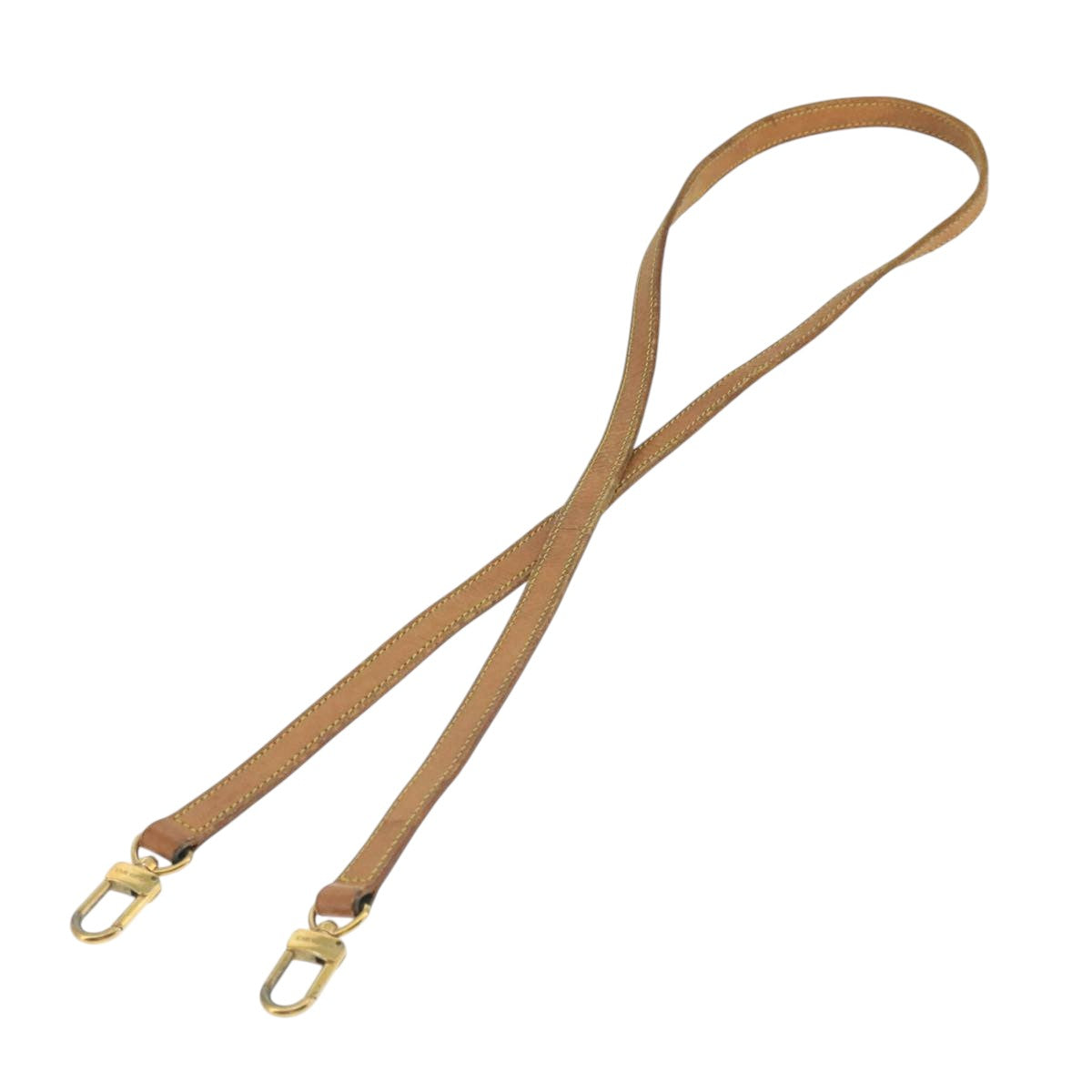 LOUIS VUITTON Shoulder Strap Leather 44.1"" Beige LV 106176
