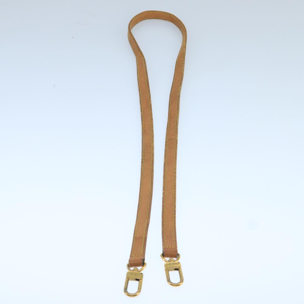 LOUIS VUITTON Shoulder Strap Leather 44.1"" Beige LV 106176