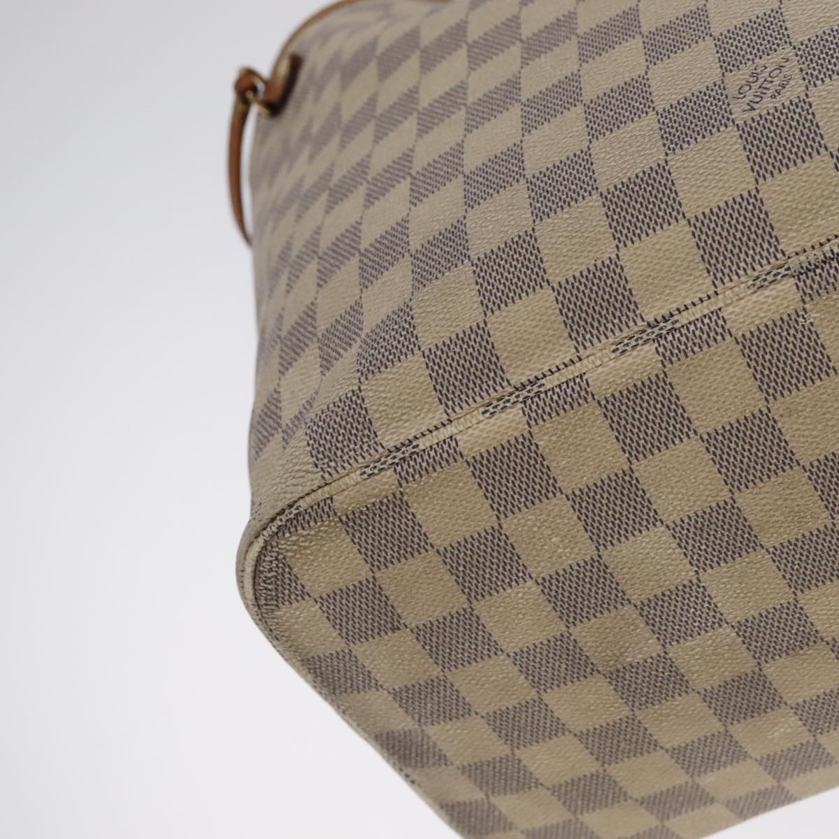 LOUIS VUITTON Damier Azur Neverfull MM Tote Bag N51107 LV 106282