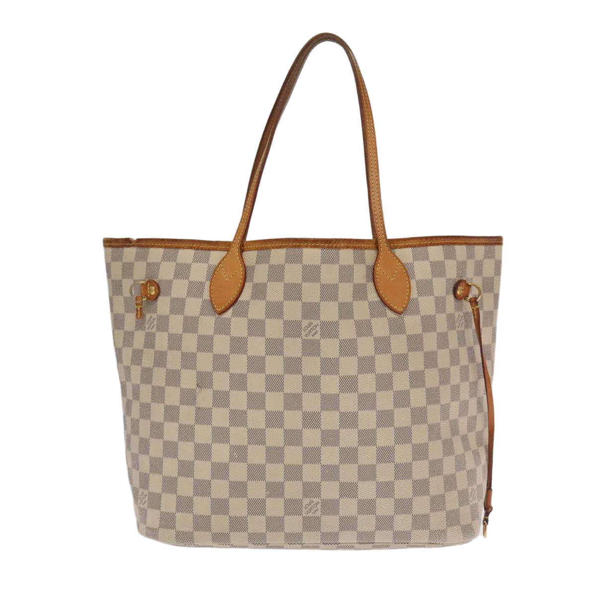 LOUIS VUITTON Damier Azur Neverfull MM Tote Bag N51107 LV 106282