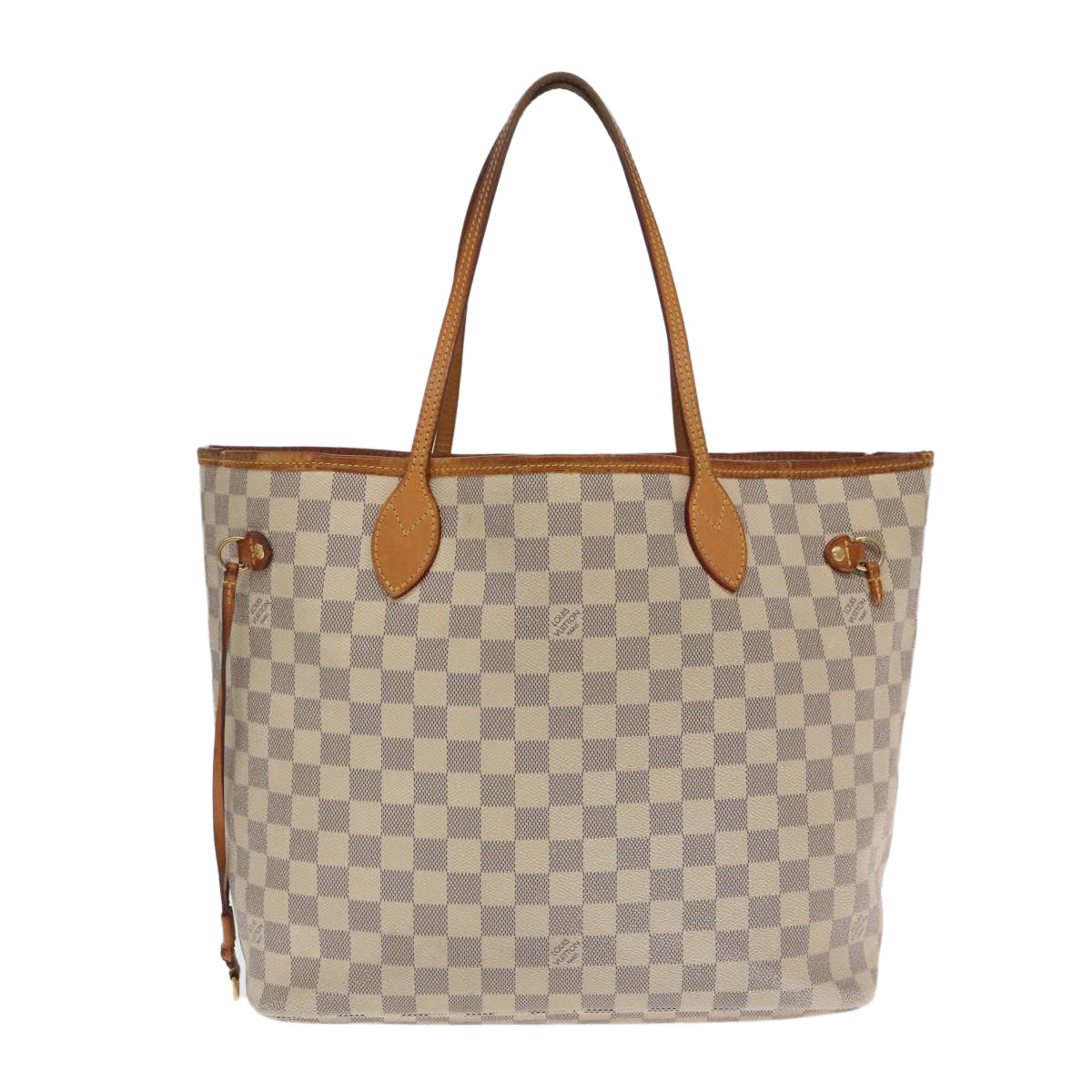 LOUIS VUITTON Damier Azur Neverfull MM Tote Bag N51107 LV 106282