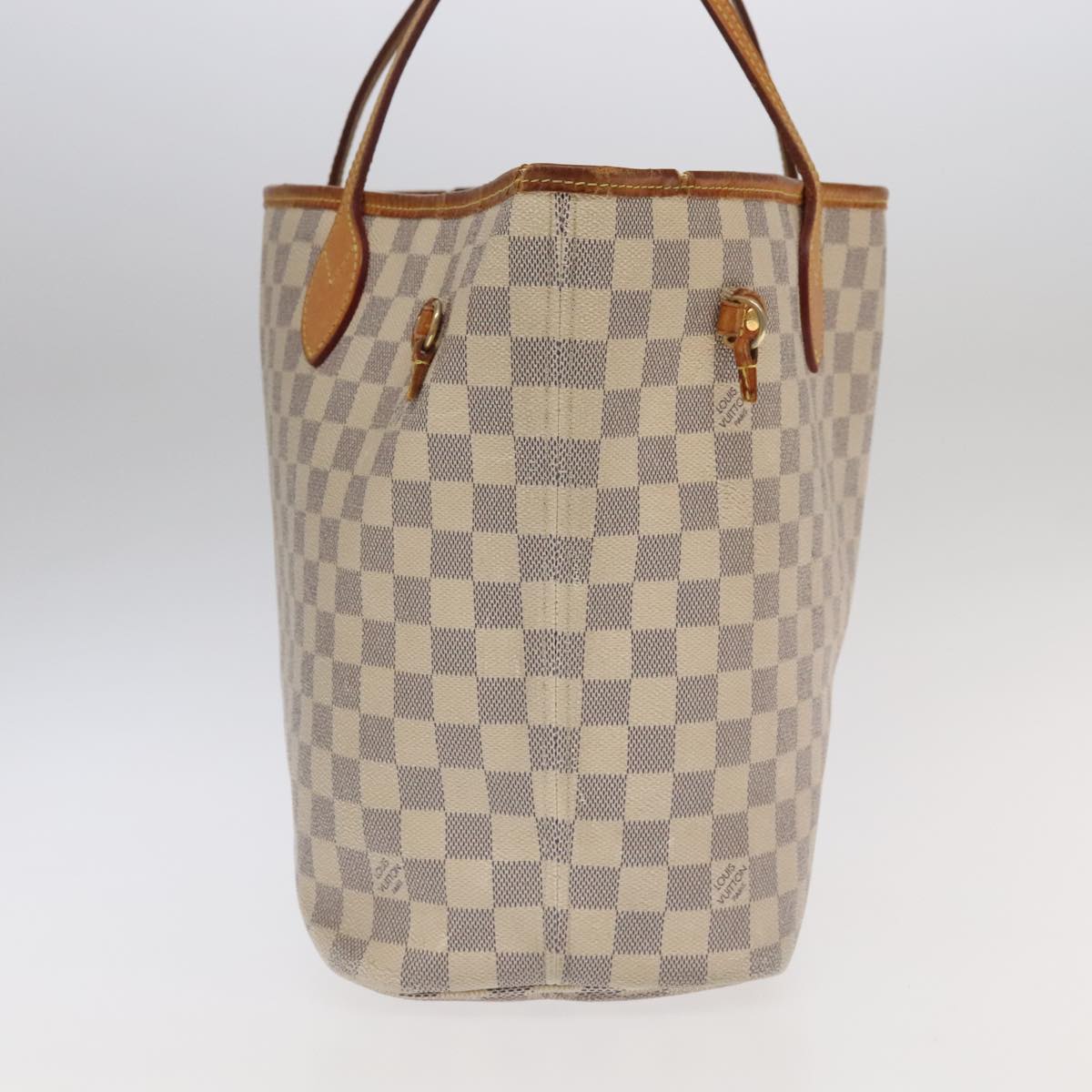 LOUIS VUITTON Damier Azur Neverfull MM Tote Bag N51107 LV 106282