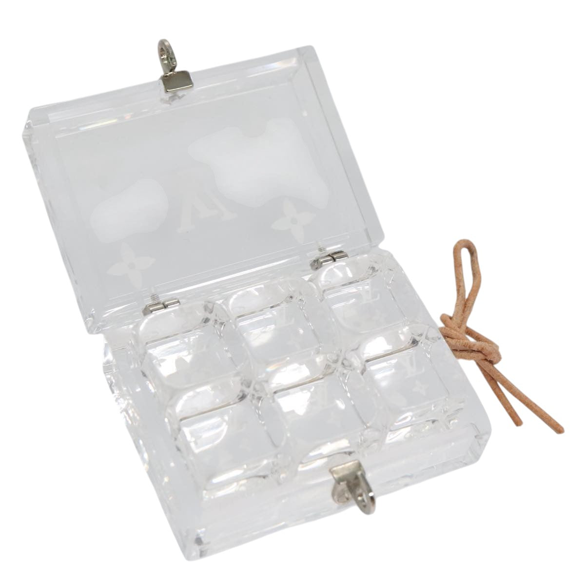 LOUIS VUITTON Dice Paper weight Clear LV 106287