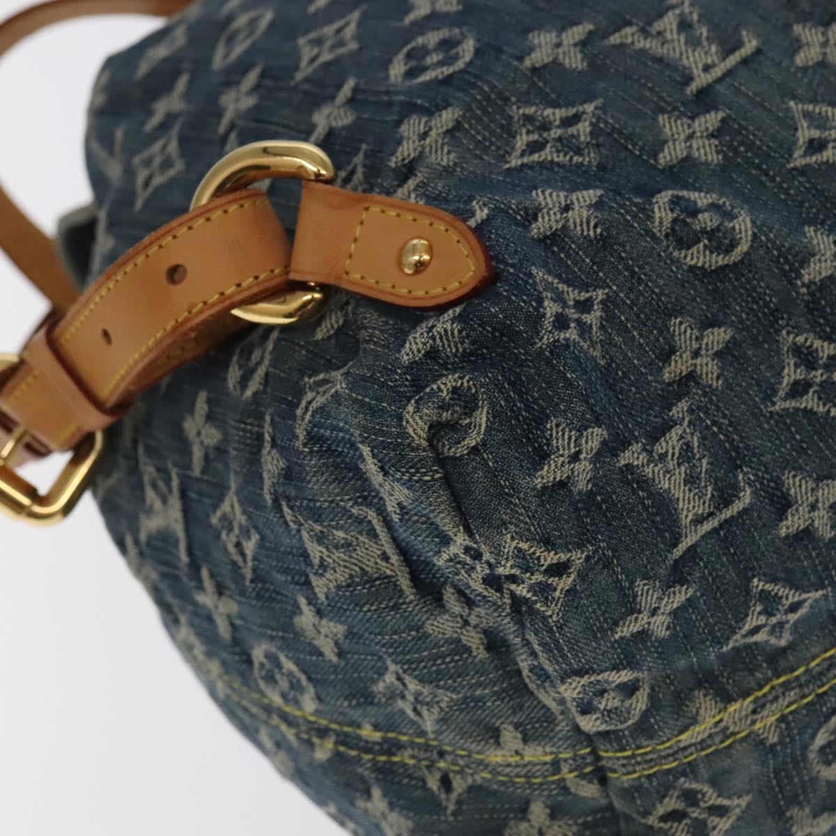 LOUIS VUITTON Monogram Denim Sac A DosGM Backpack Blue M95056 LV 106296A