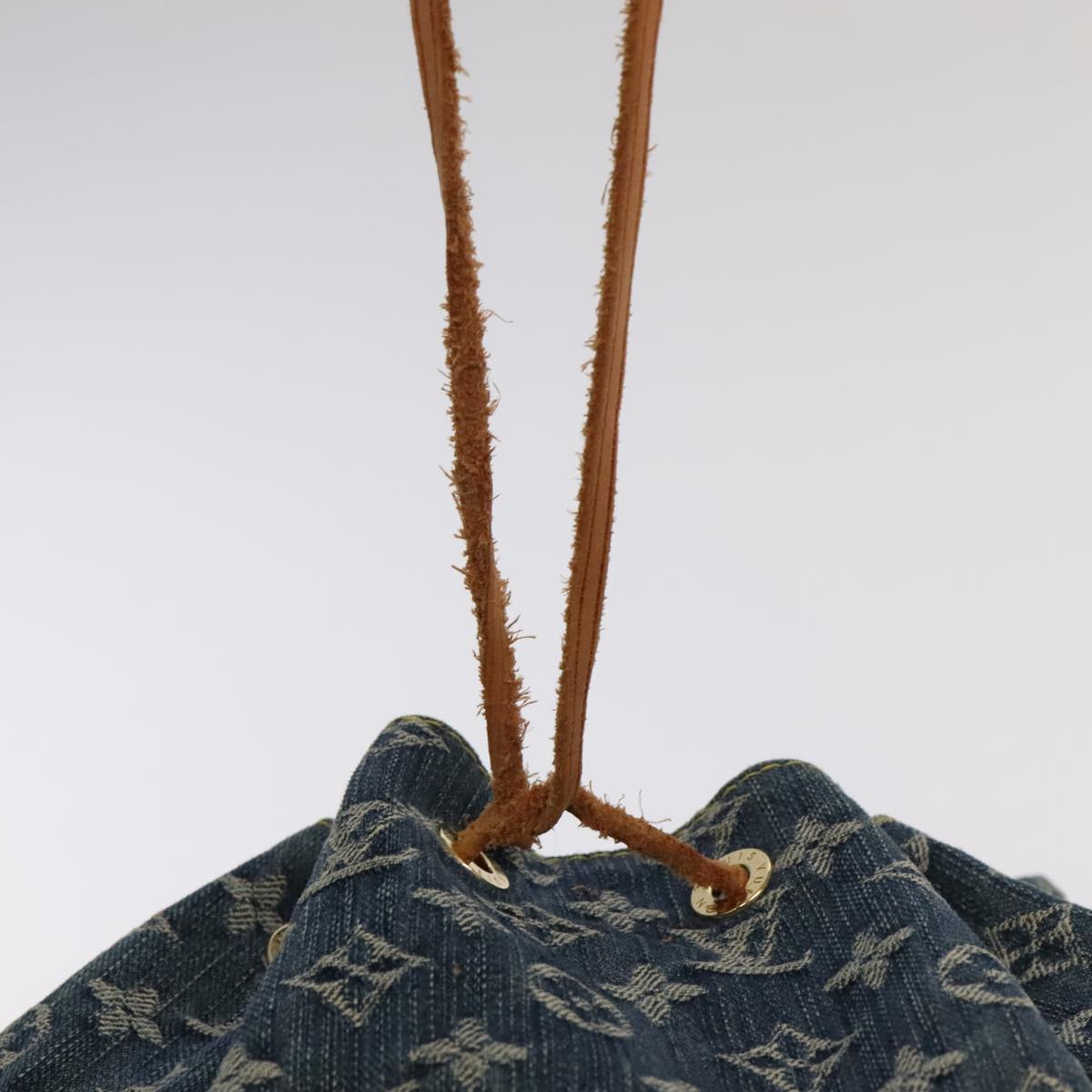 LOUIS VUITTON Monogram Denim Sac A DosGM Backpack Blue M95056 LV 106296A