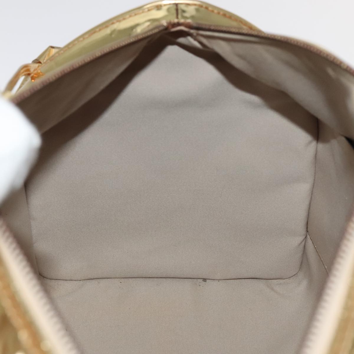 LOUIS VUITTON Monogram Miroir Speedy 35 Hand Bag Gold M95785 LV 106299S