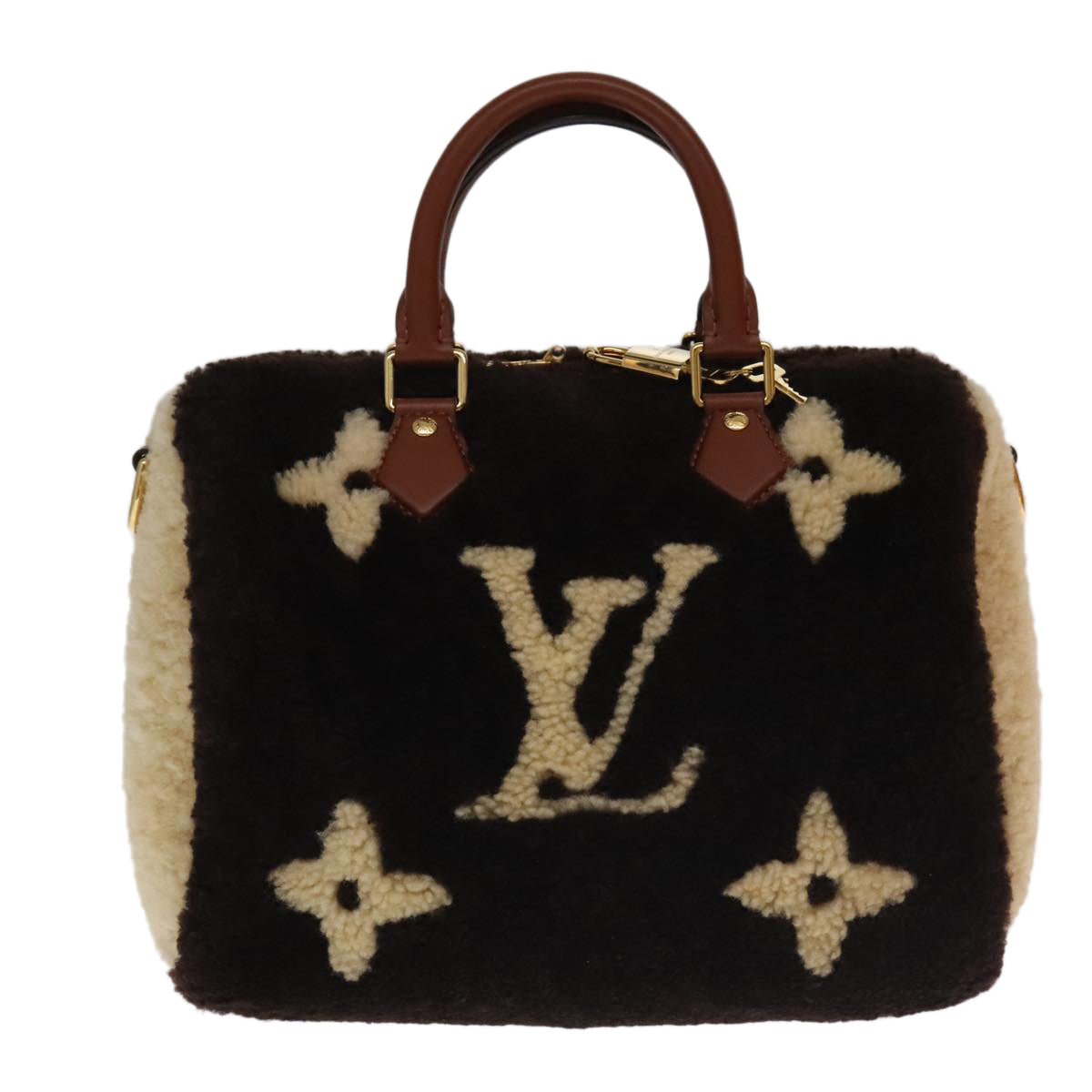 LOUIS VUITTON Monogram Teddy Speedy Bandouliere 25 Bag 2way M55422 106300S
