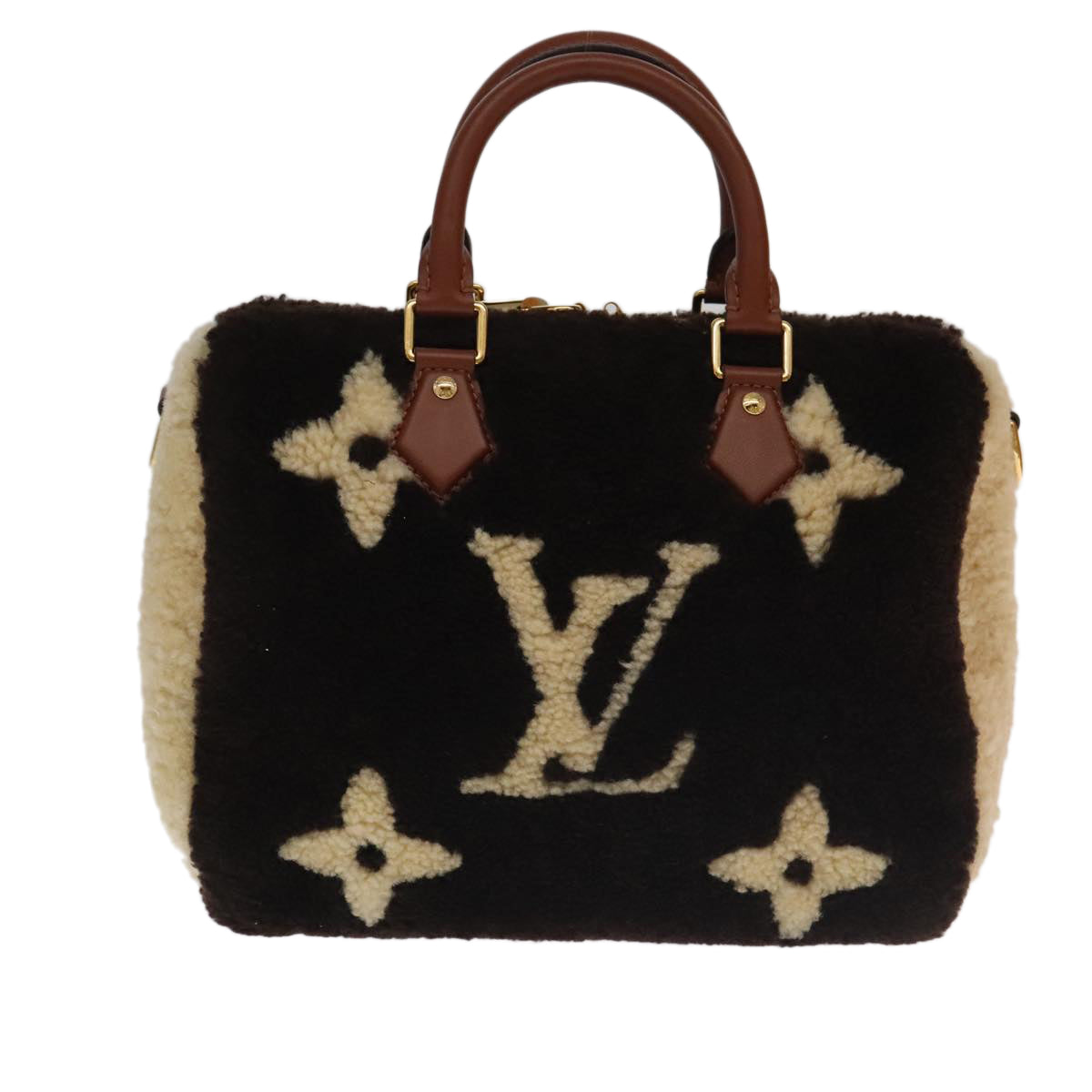 LOUIS VUITTON Monogram Teddy Speedy Bandouliere 25 Bag 2way M55422 106300S