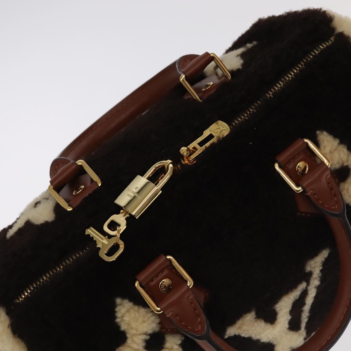 LOUIS VUITTON Monogram Teddy Speedy Bandouliere 25 Bag 2way M55422 106300S