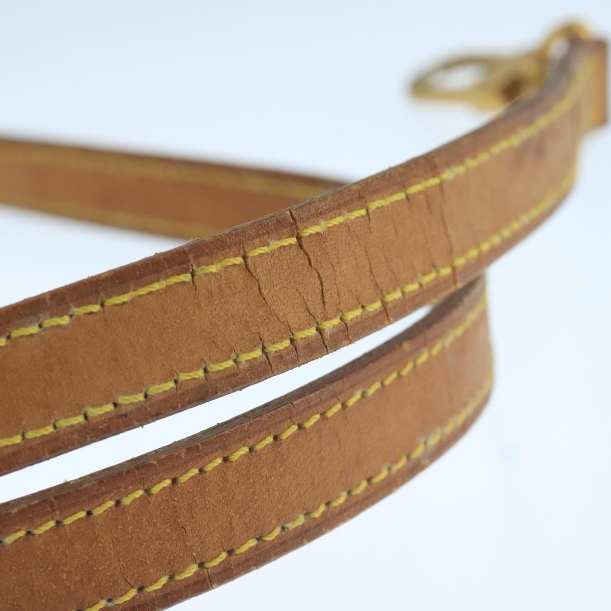 LOUIS VUITTON Shoulder Strap Leather 35.4"" Beige LV 106307