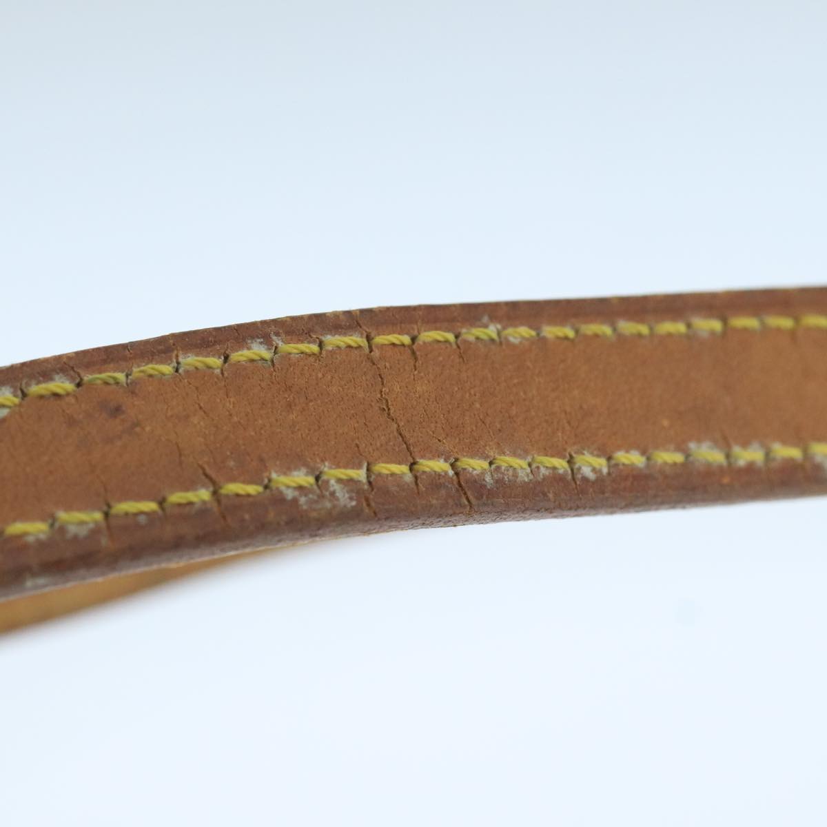 LOUIS VUITTON Shoulder Strap Leather 35.4"" Beige LV 106307