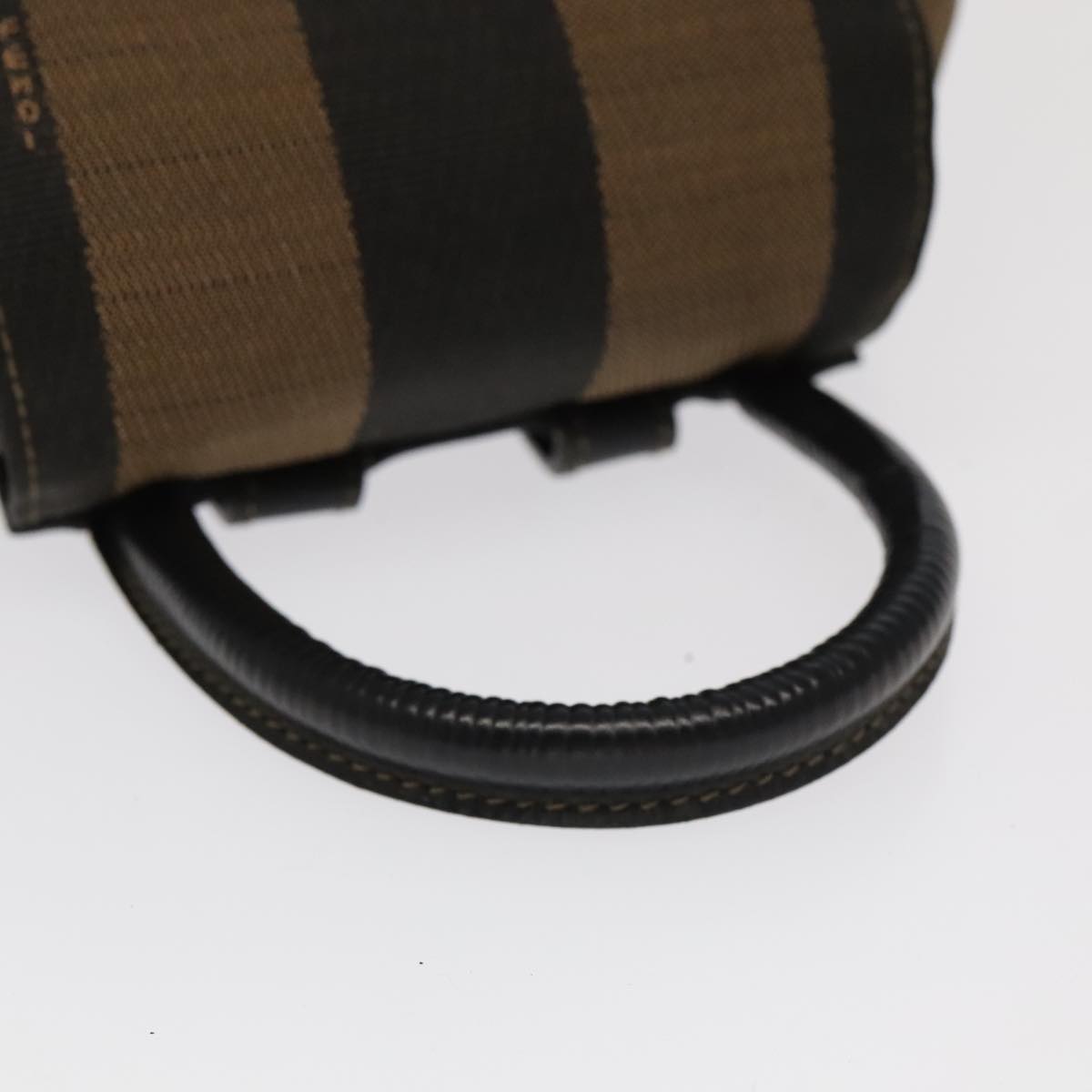 FENDI Pecan Canvas Backpack Beige Black Gold 106338