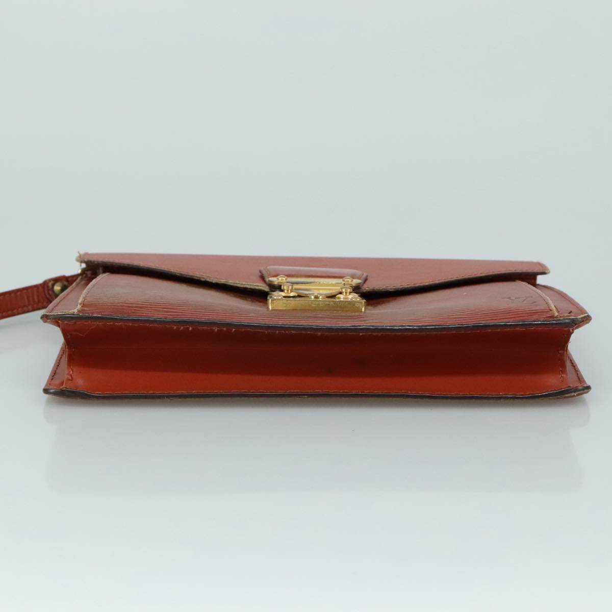 LOUIS VUITTON Epi Serie Dragonne Hand Bag Brown M52618 LV 106365