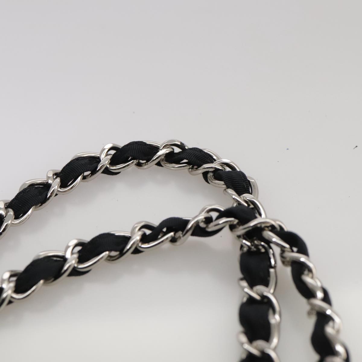 CHANEL Chain Shoulder Bag Enamel Black CC 106403
