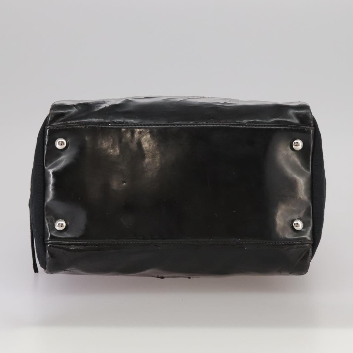 CHANEL Chain Shoulder Bag Enamel Black CC 106403