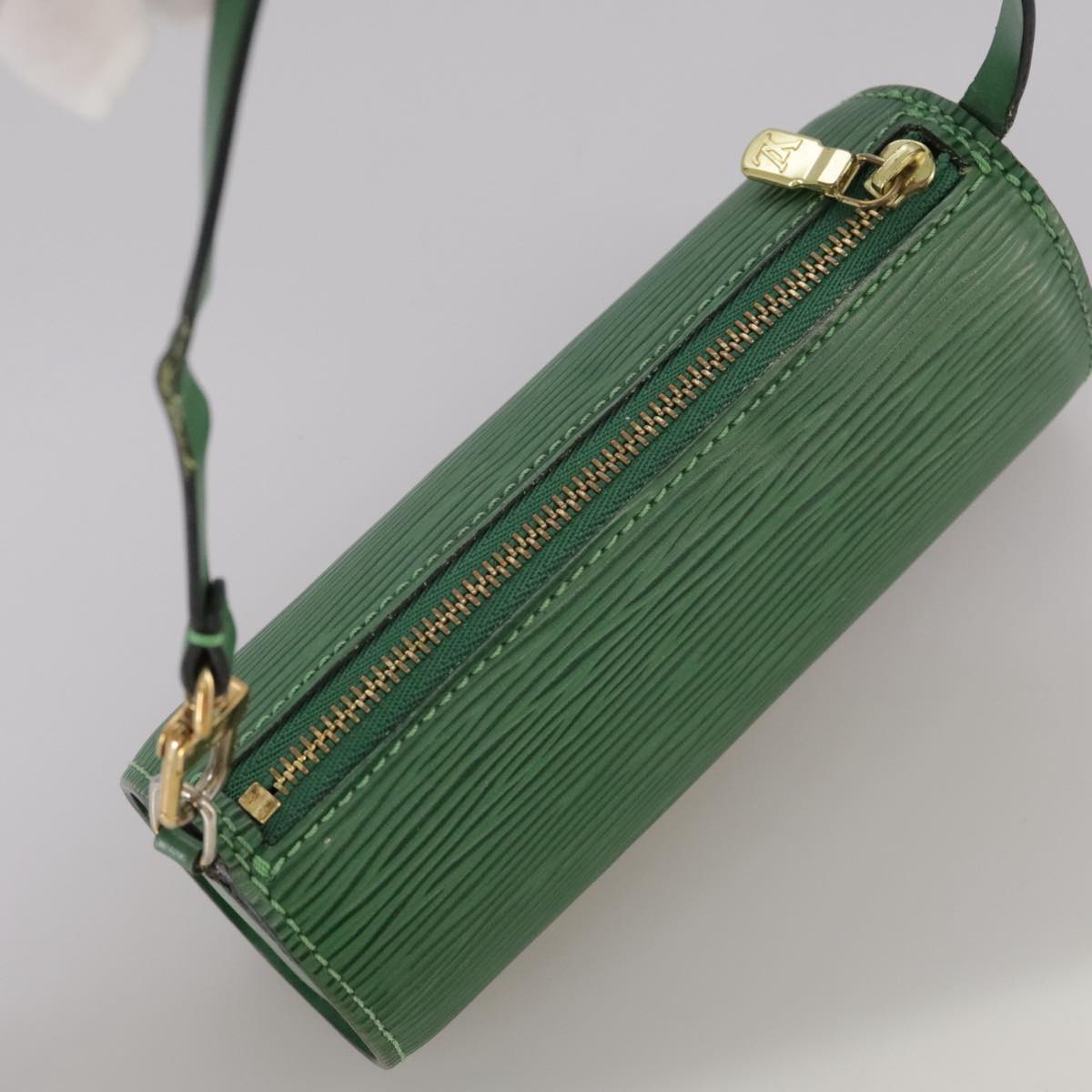 LOUIS VUITTON Epi Soufflot Pouch Green LV 106405