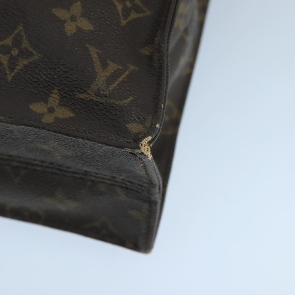 LOUIS VUITTON Monogram Sac Plat Hand Bag M51140 LV 106408