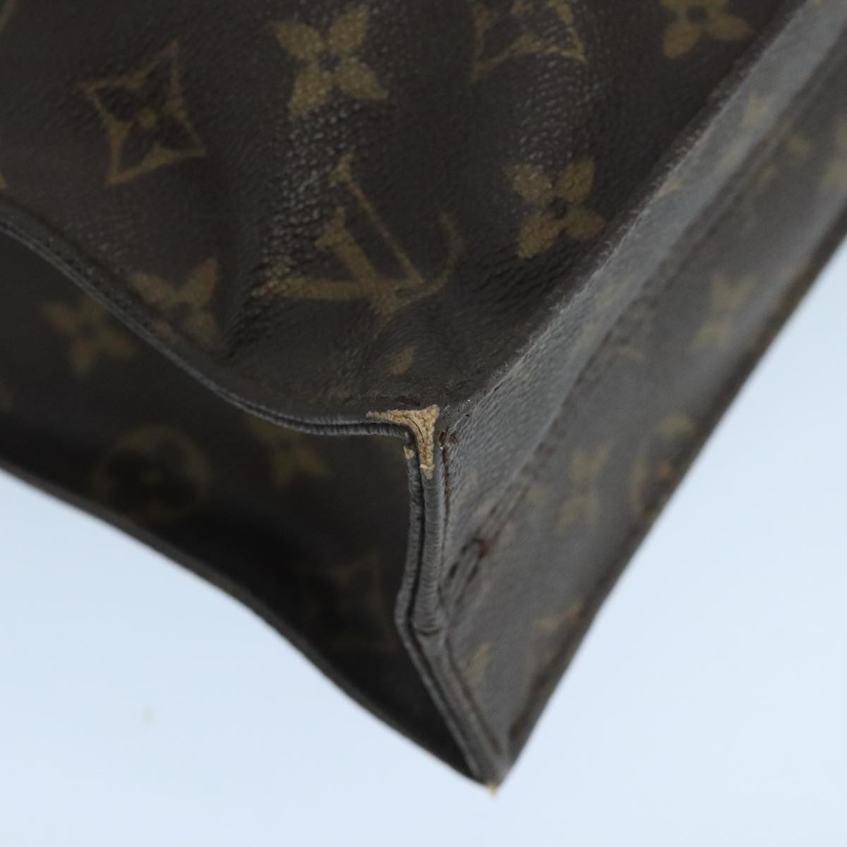 LOUIS VUITTON Monogram Sac Plat Hand Bag M51140 LV 106408