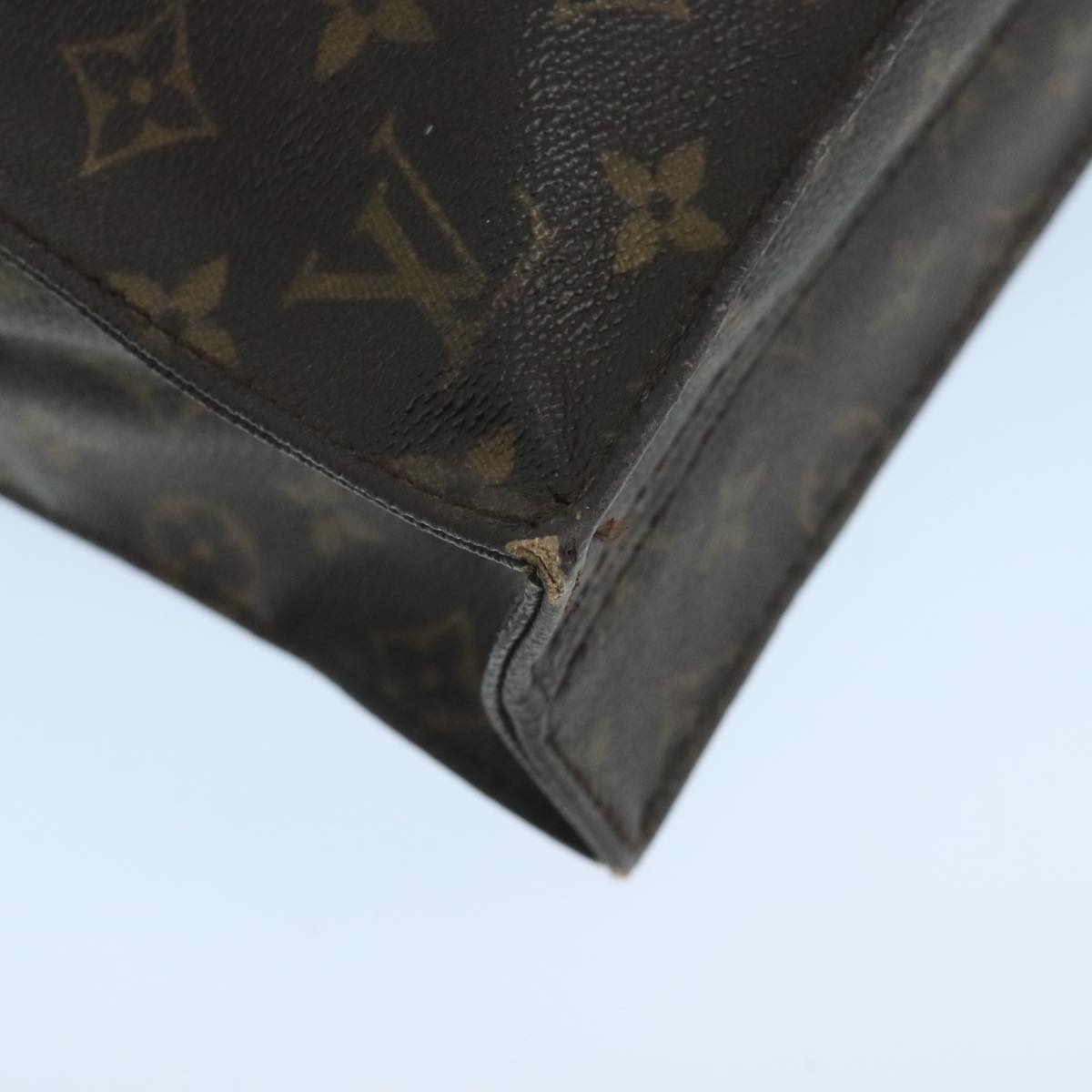 LOUIS VUITTON Monogram Sac Plat Hand Bag M51140 LV 106408
