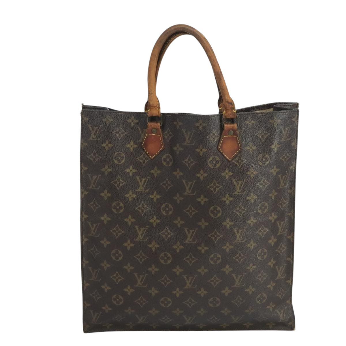 LOUIS VUITTON Monogram Sac Plat Hand Bag M51140 LV 106408
